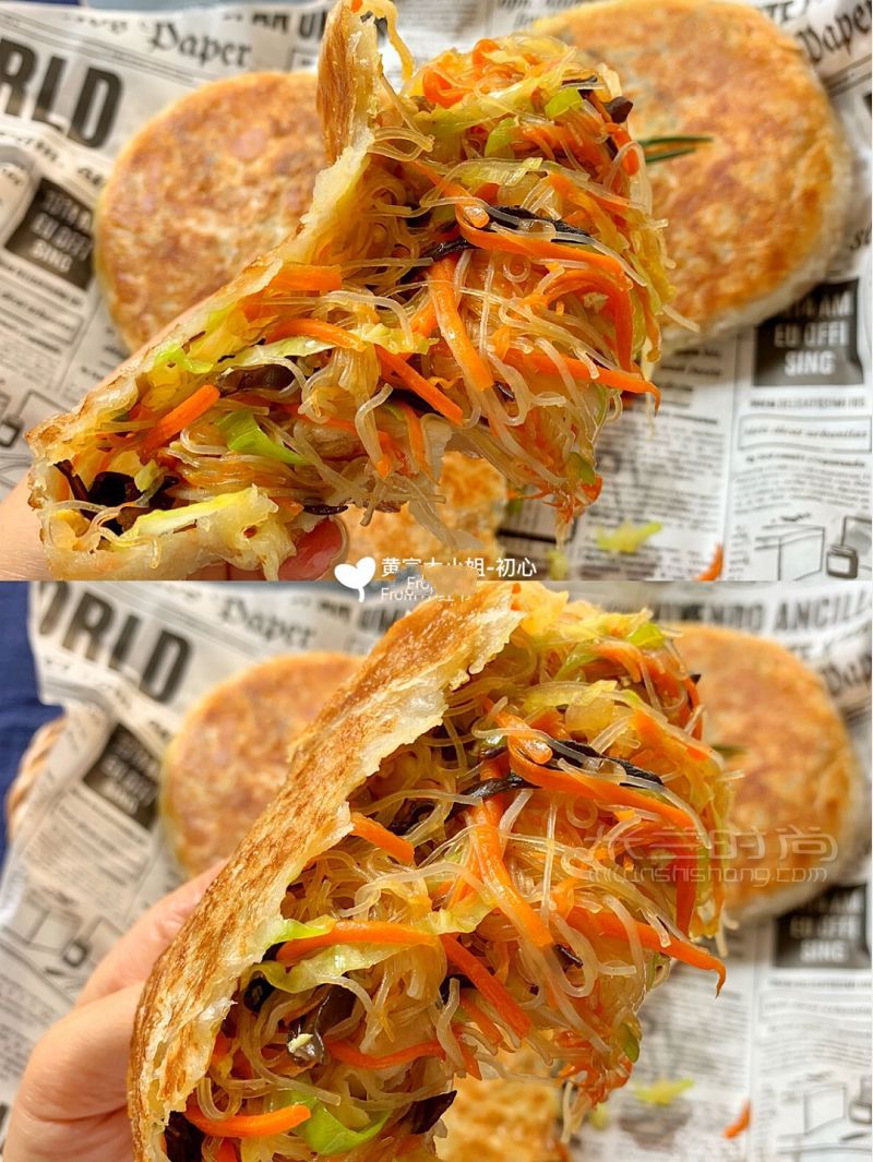 無需揉面懶人大餡餅外酥皮薄餡大胡椒粉_2