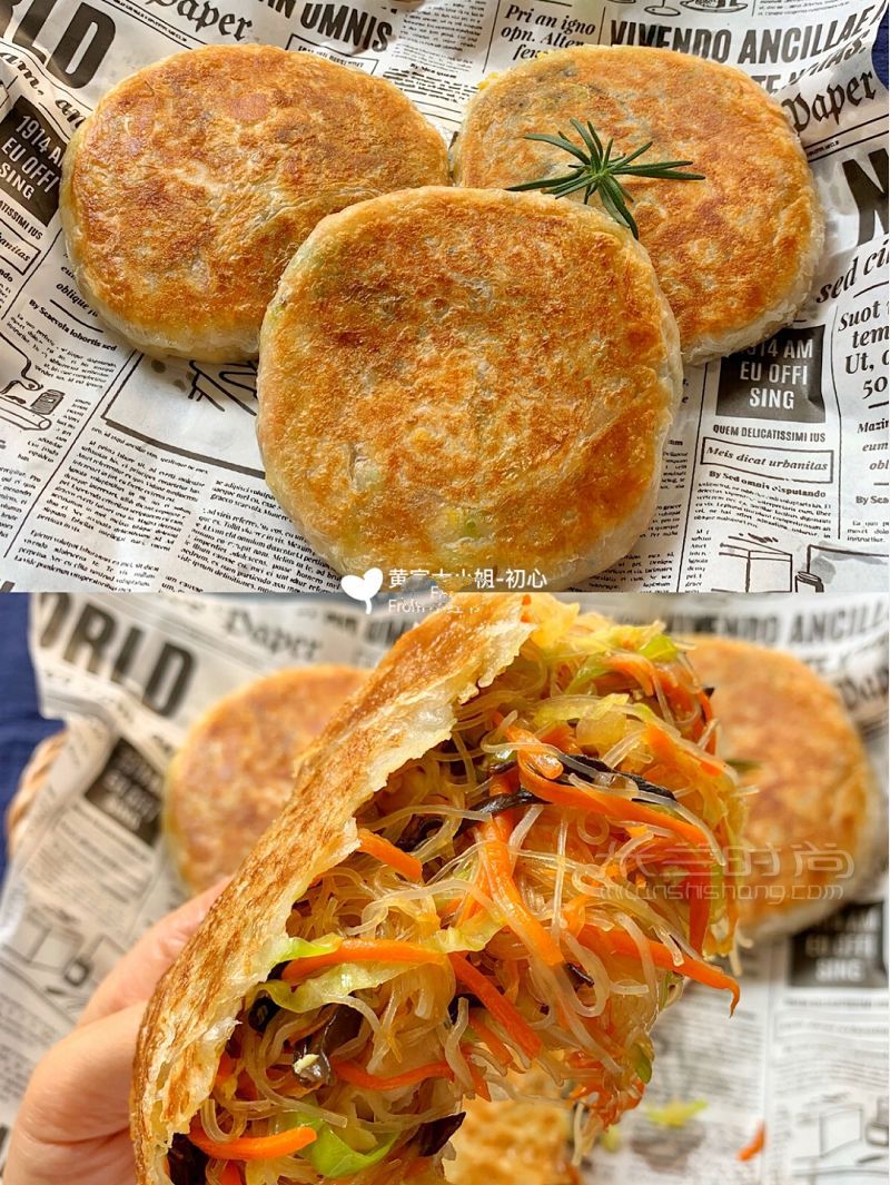 無需揉面懶人大餡餅外酥皮薄餡大胡椒粉_1