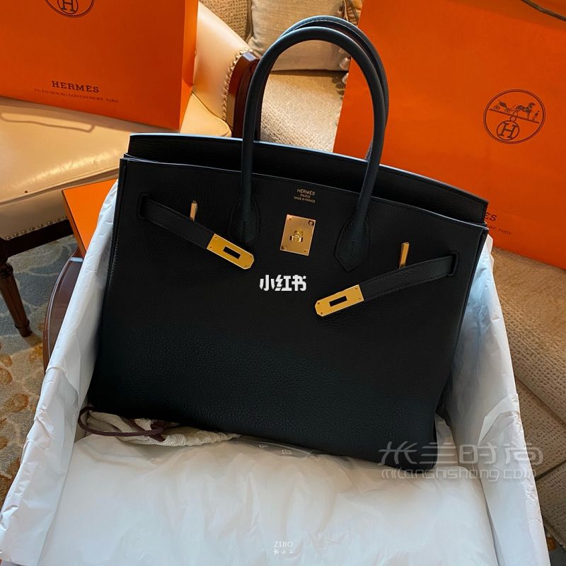 愛馬仕鉑金包黑金35提包過程_3