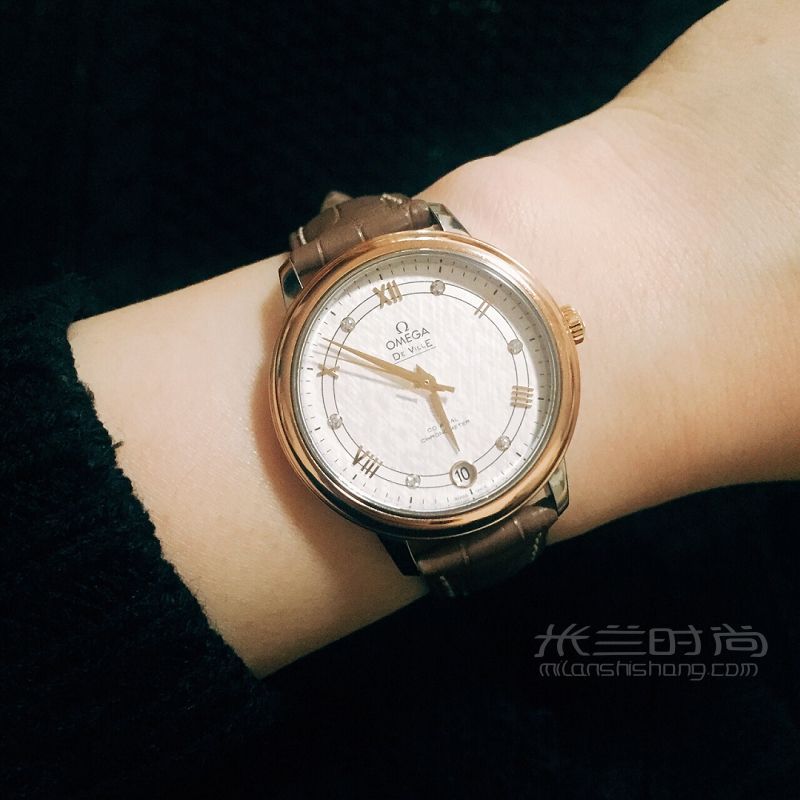歐米茄Omega蝶飛機(jī)械皮帶女表 女表石英_2