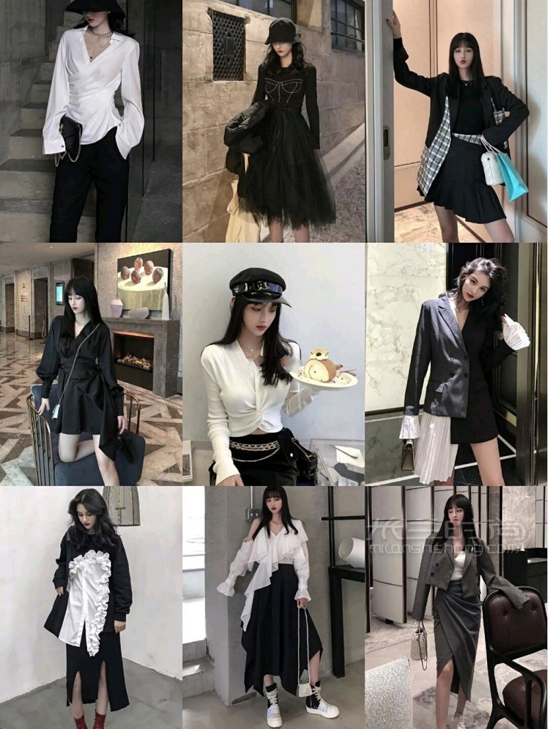 女裝穿搭暗黑可鹽可甜氣質設計感女裝_2