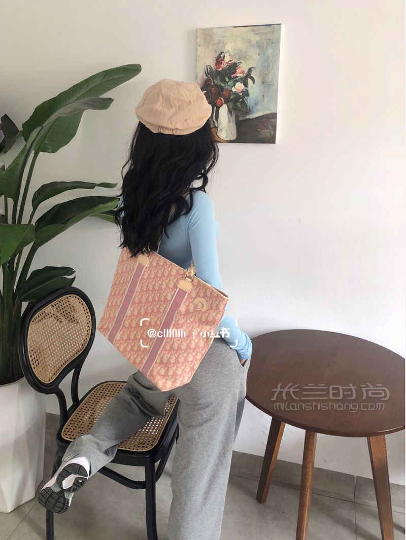 1000塊的中古迪奧包 vintage Dior粉老花中古包太香啦_7