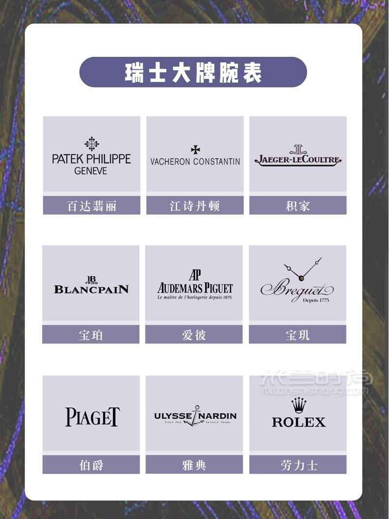 手表品牌大全 世界各國名表品牌匯總_2
