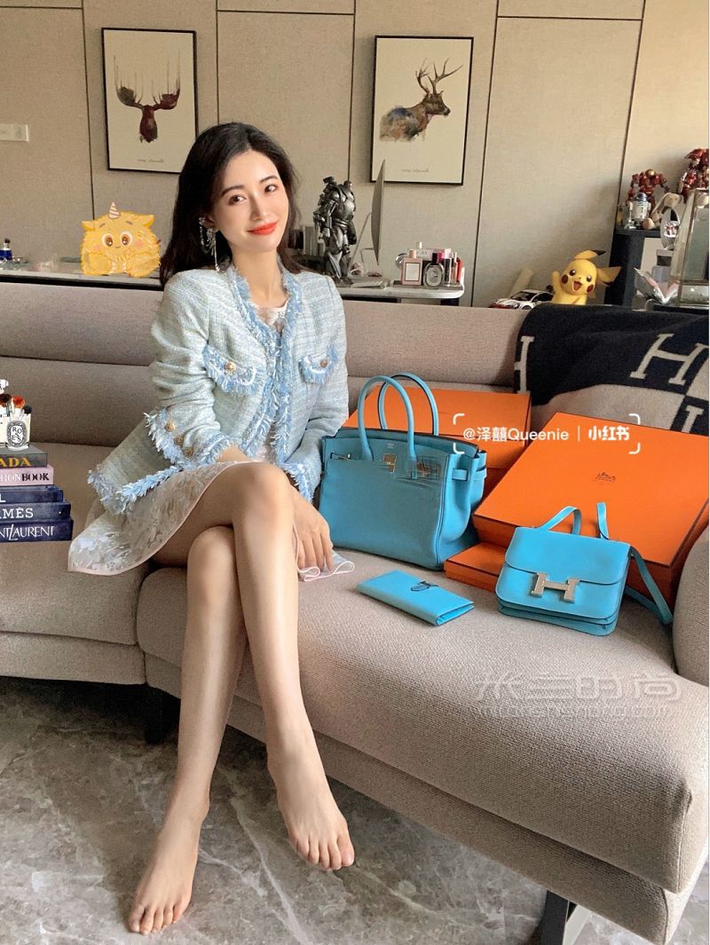 我的愛包Hermes馬卡龍藍色系 愛馬仕馬卡龍藍_1