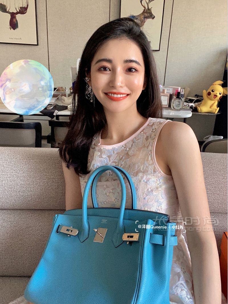 我的愛包Hermes馬卡龍藍色系 愛馬仕馬卡龍藍_3