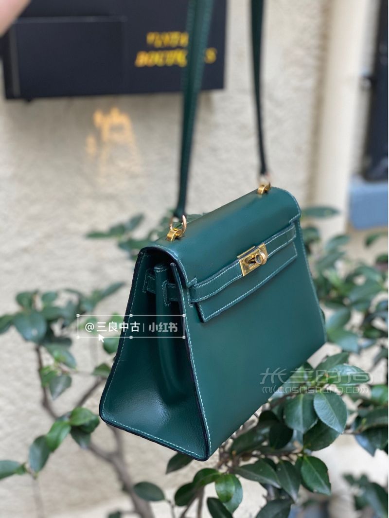 生活總要帶點(diǎn)綠hermes kelly 20祖母綠來啦_7