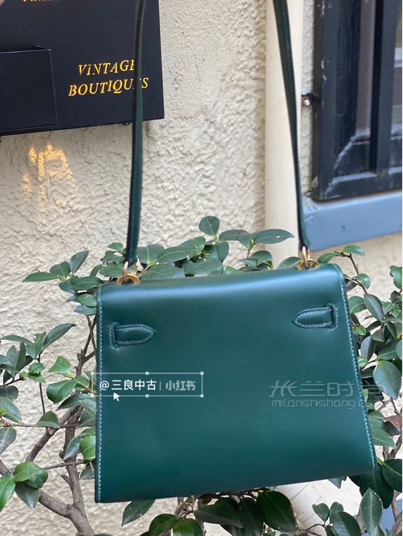 生活總要帶點(diǎn)綠hermes kelly 20祖母綠來啦_6