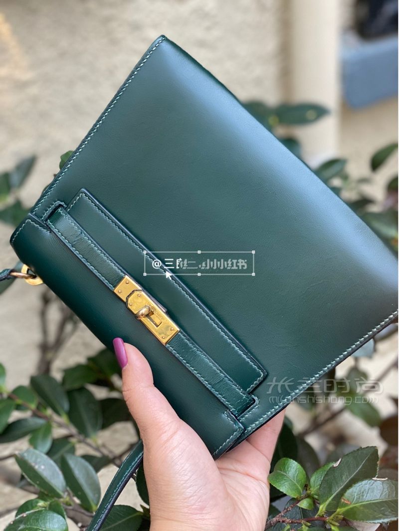 生活總要帶點(diǎn)綠hermes kelly 20祖母綠來啦_3