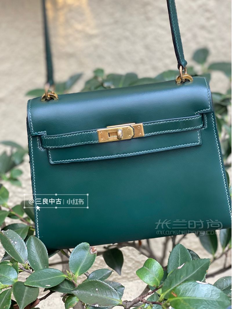 生活總要帶點(diǎn)綠hermes kelly 20祖母綠來啦_4