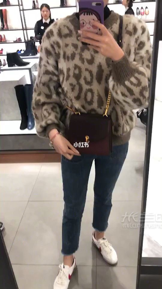 小ck新款酒紅色雙面包包_1