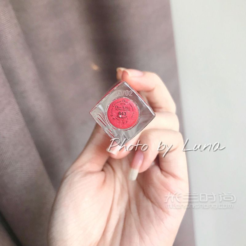 Dior癮誘唇釉643 金閃粉橘怕不是失落凡間的仙女_5