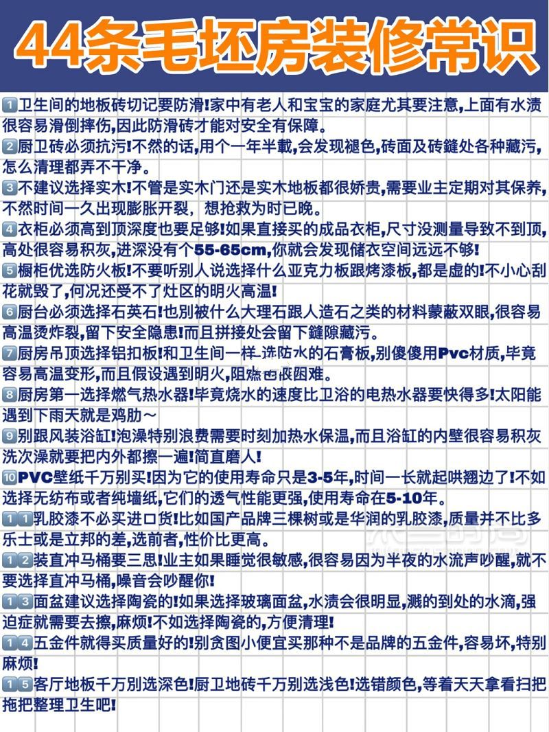 100種毛坯房裝修主輔建材排名 軟裝店鋪清單_4