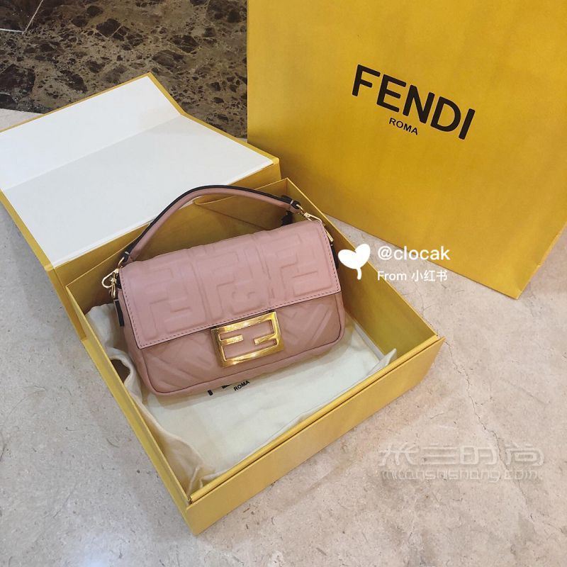 Fendi芬迪法棍包-最嗲的櫻花粉法棍包_3