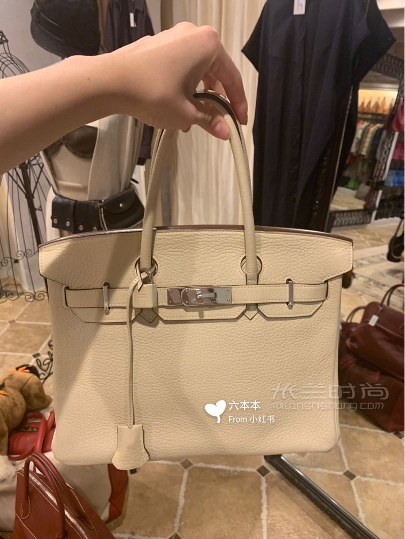 日本0配貨喜提愛馬仕奶昔白Birkin30攻略_2