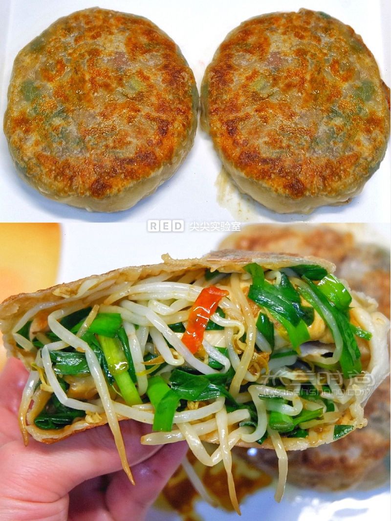 老公求我做的豆芽脆餅不揉面5分鐘搞定 健康早餐_1
