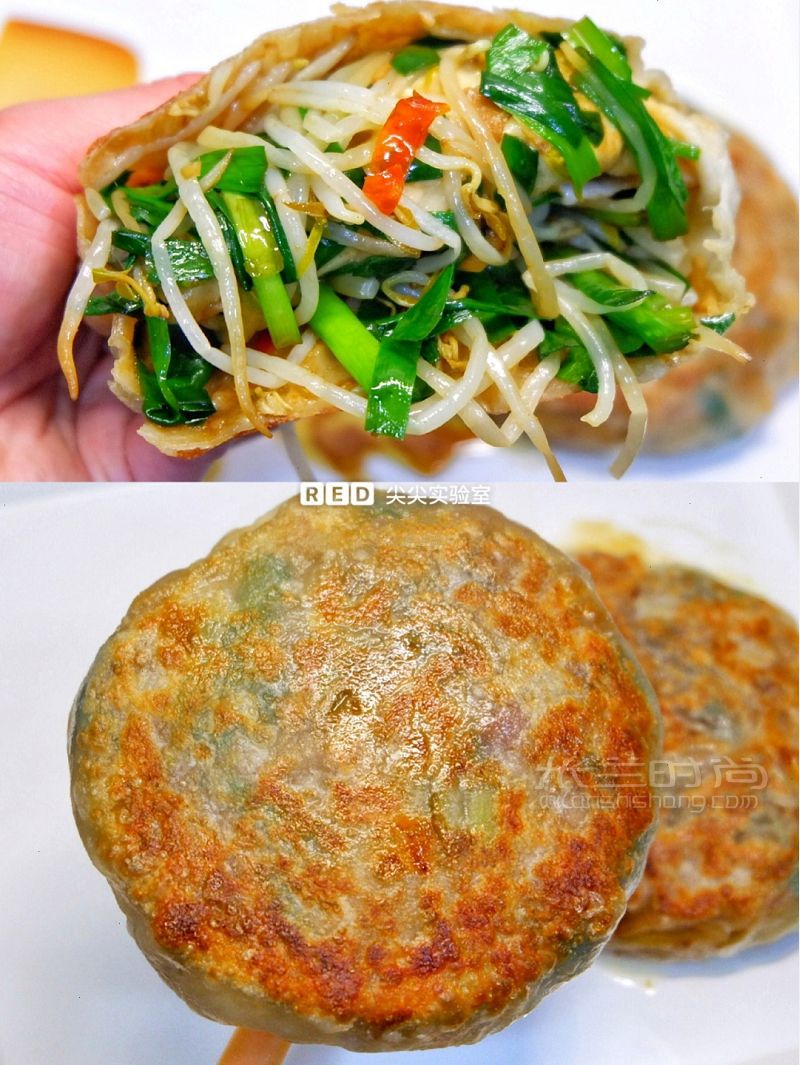 老公求我做的豆芽脆餅不揉面5分鐘搞定 健康早餐_2
