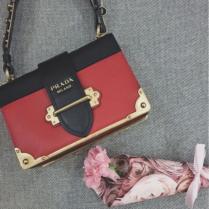 Prada cahier 復古小方包-復古包-禮物-寬_1