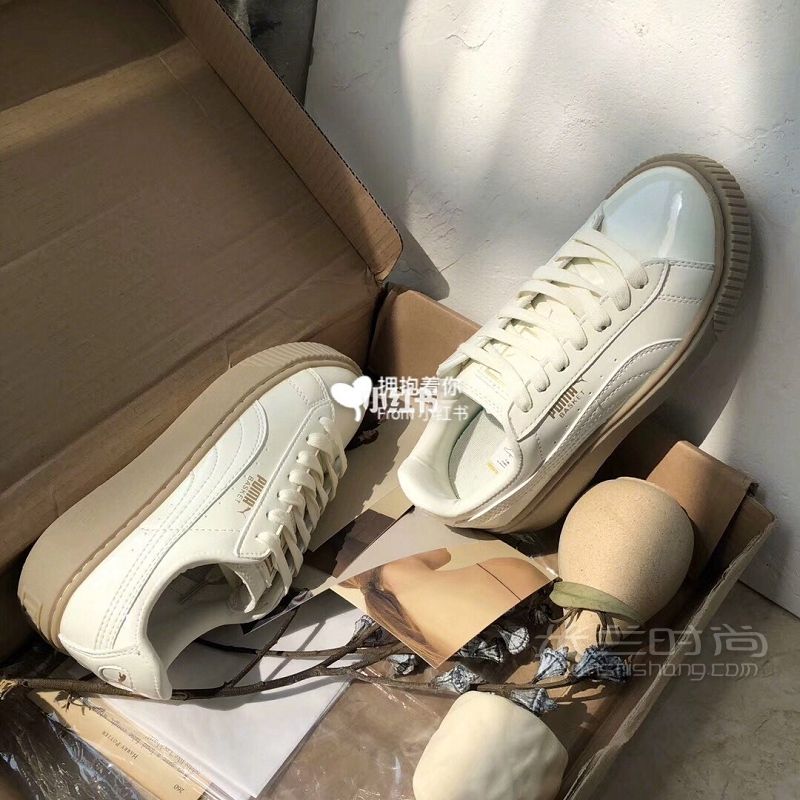puma奶白漆皮松糕鞋 這雙鞋是我在無(wú)意間發(fā)現(xiàn)的然后就種草啦_2