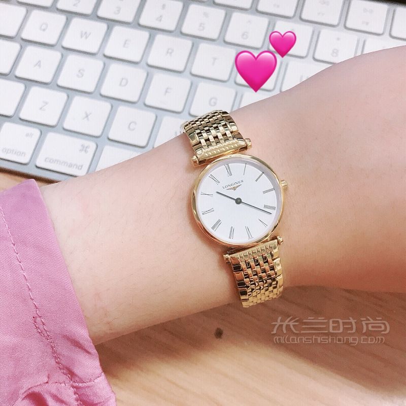 適合女生戴的氣質(zhì)顯白手表浪琴嘉嵐金表顯白_1