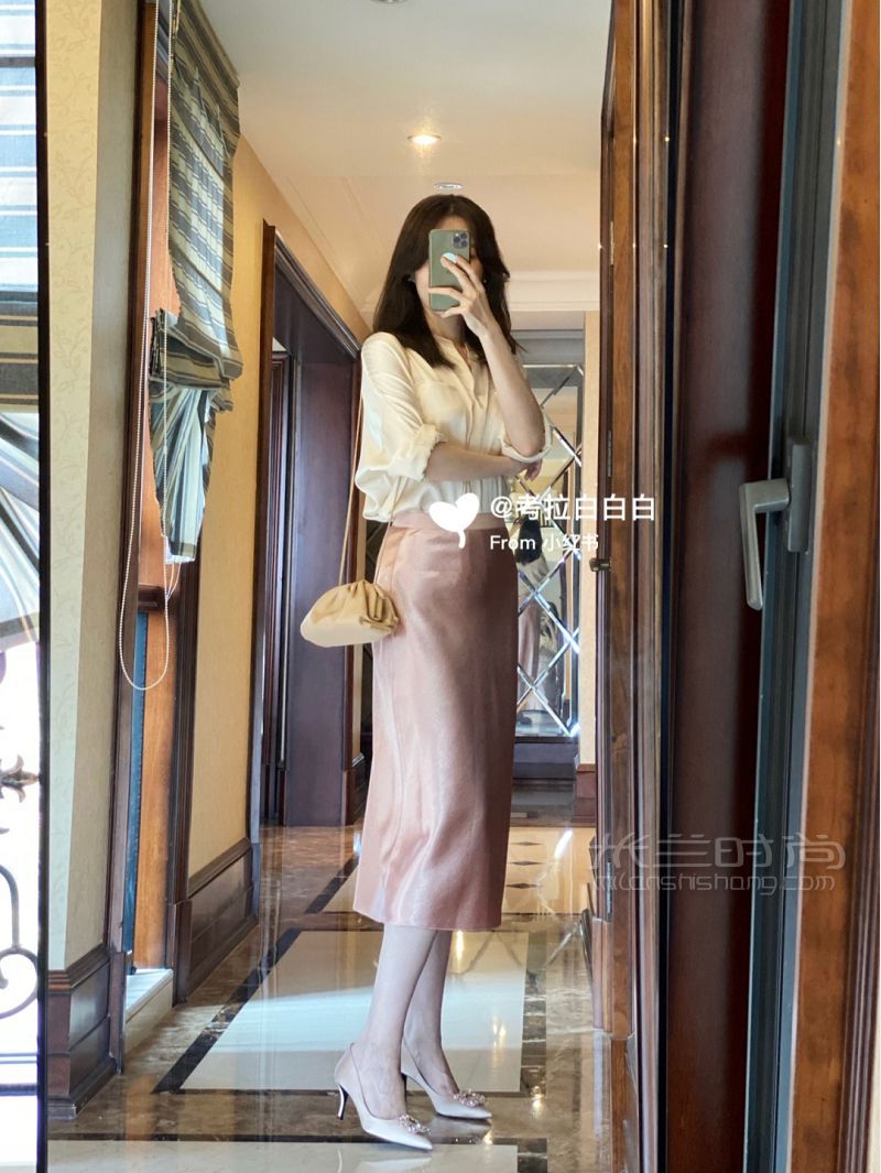 職場穿搭Vince一套緞面_4