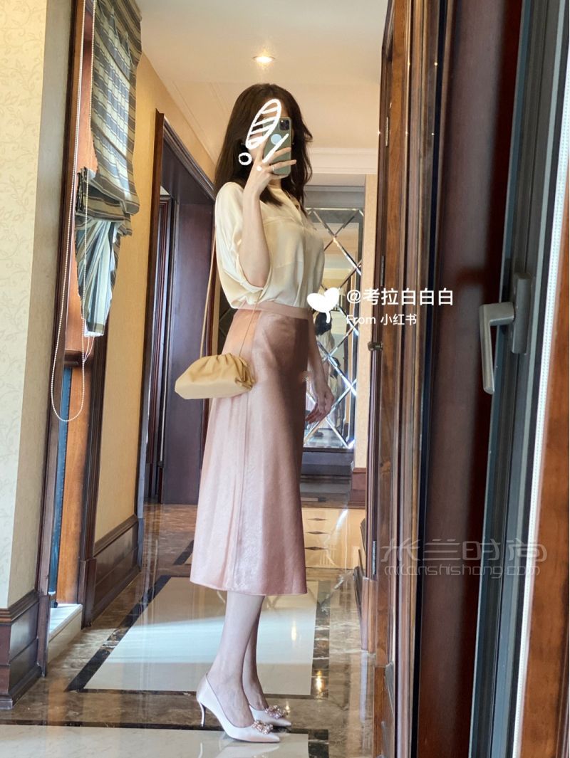 職場穿搭Vince一套緞面_6