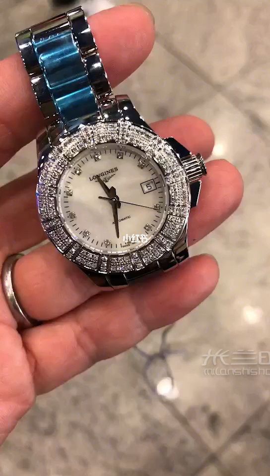 全表盤真鉆浪琴鉆石女表_1