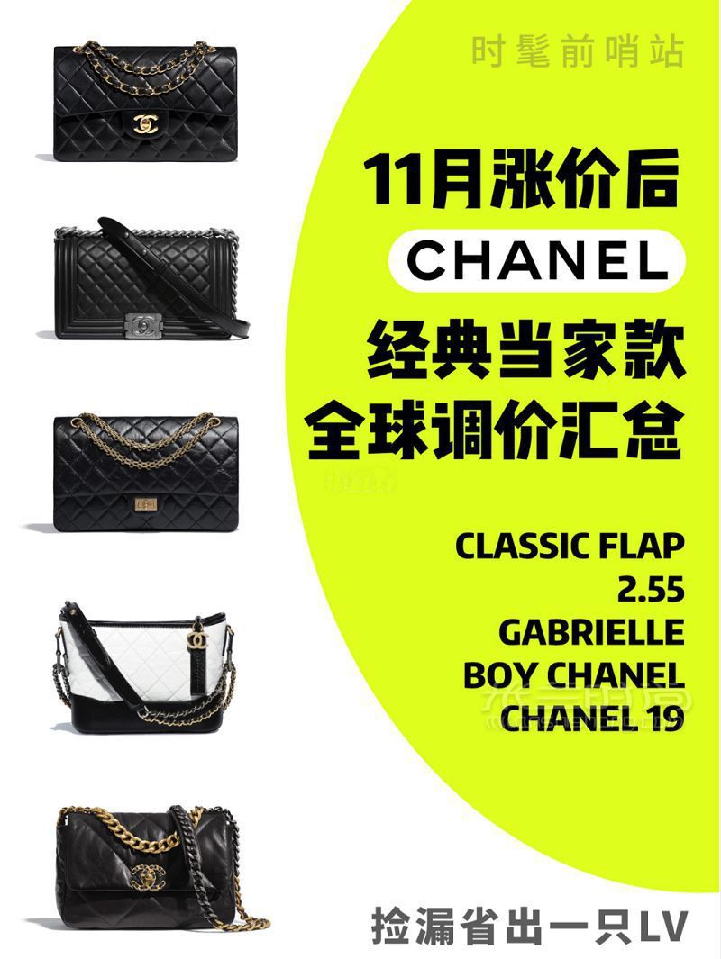 Chanel經(jīng)典包包最新全球價格匯總_1