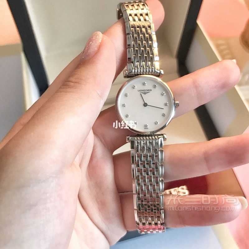 Longines浪琴嘉嵐系列鑲鉆石英女表_6