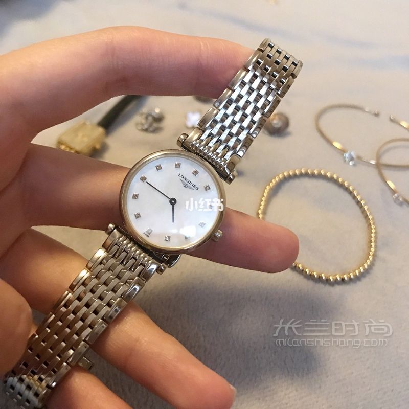 Longines浪琴嘉嵐系列鑲鉆石英女表_3