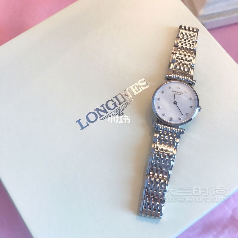 Longines浪琴嘉嵐系列鑲鉆石英女表_1