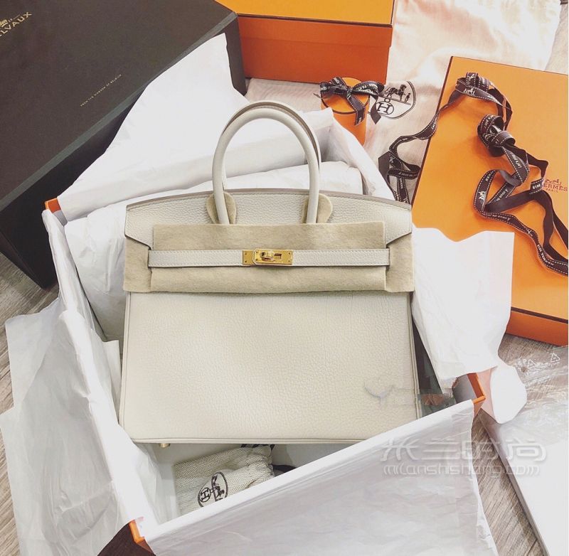 HERMES Birkin 25 奶昔白 金扣愛馬仕怎么樣_3