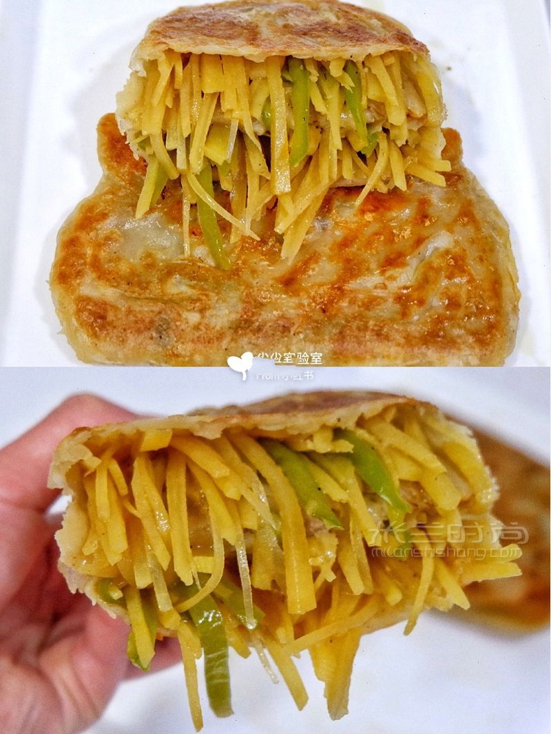 千萬別用手抓餅包土豆絲怕你吃了會上癮_3