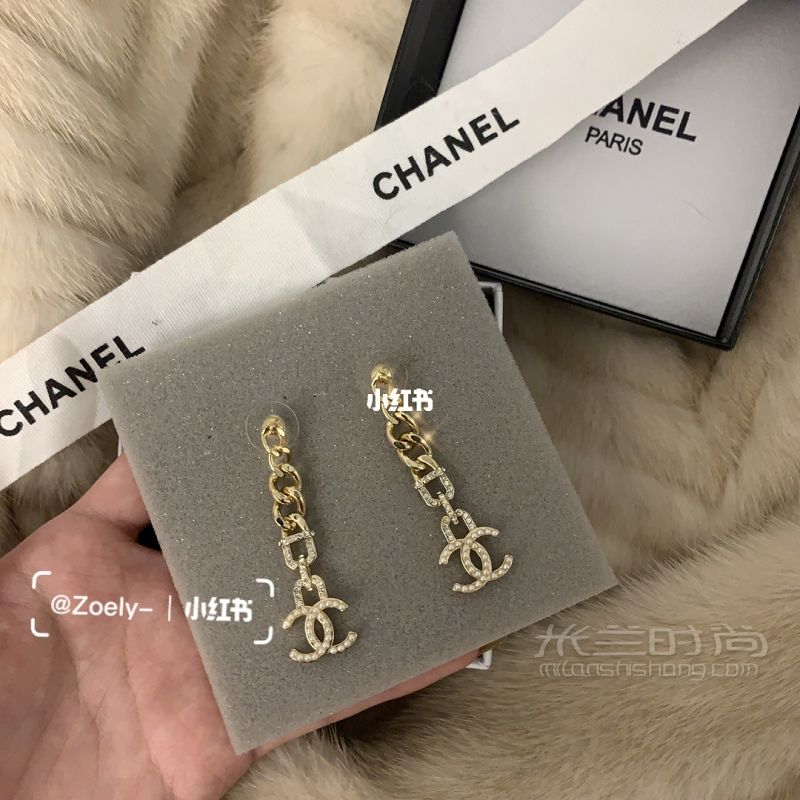 Chanel香奈兒耳環(huán)鏈條珍珠-香奈兒怎么樣 珍珠_7